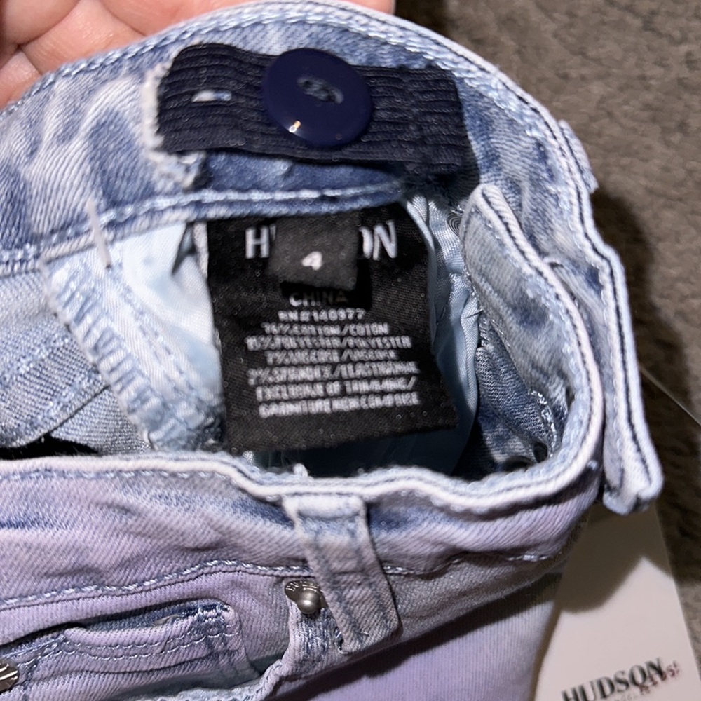 Brand new Hudson kids stretch denim shorts, 4T - Picture 4 of 5